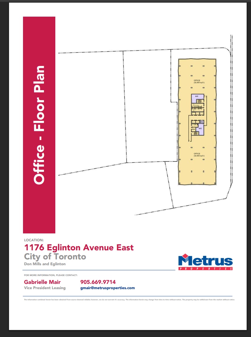 1176 Eglinton Av E, Toronto, ON for lease Floor Plan- Image 1 of 1
