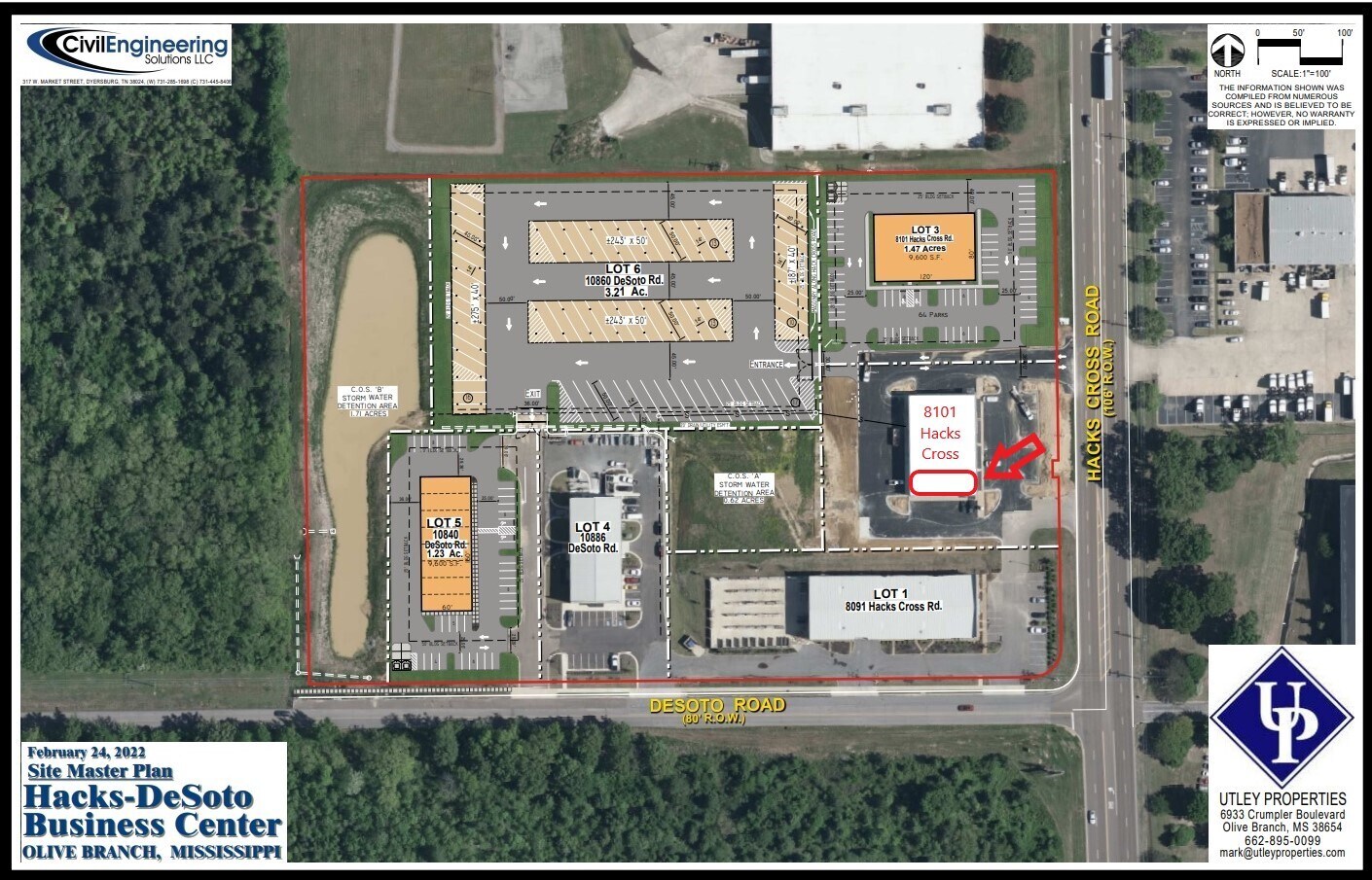 8101 Hacks Cross Rd, Olive Branch, MS for lease Building Photo- Image 1 of 2