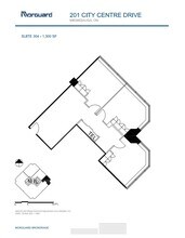 201 City Centre Dr, Mississauga, ON for lease Floor Plan- Image 1 of 1