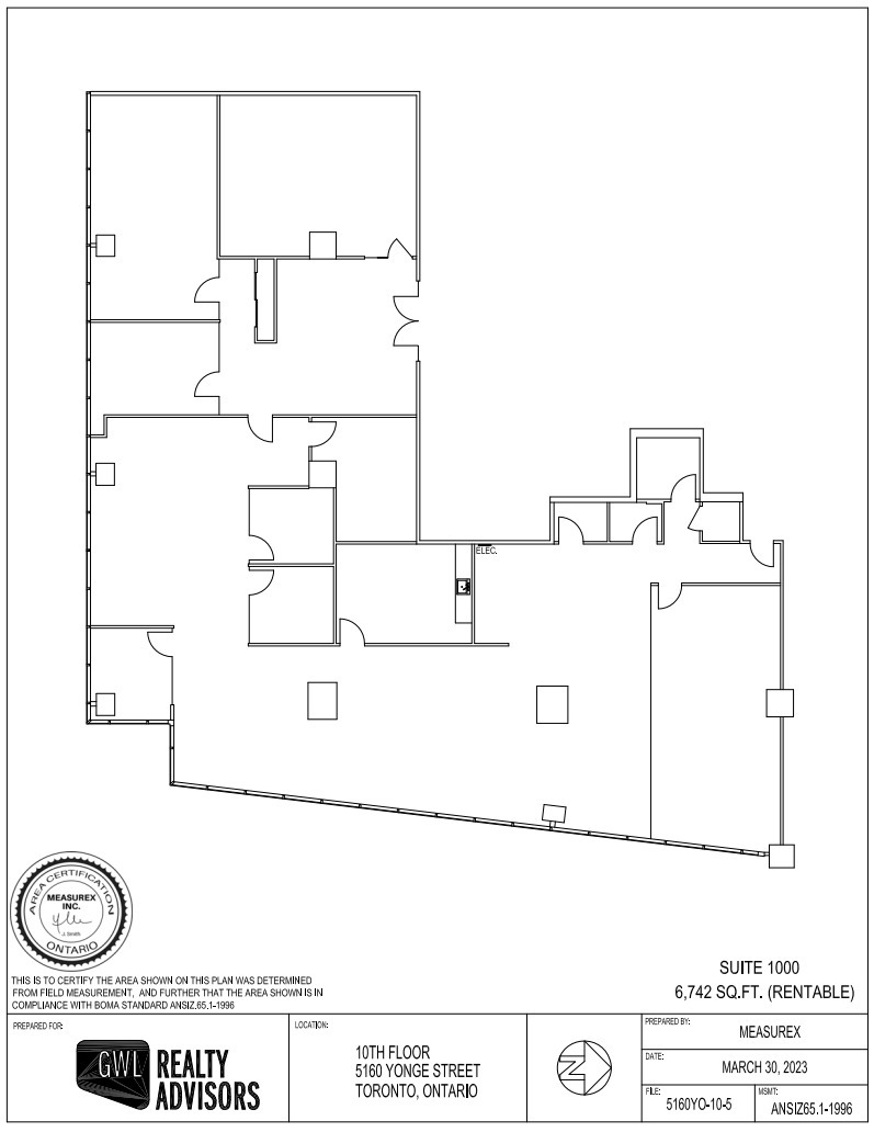 5150-5160 Yonge St, Toronto, ON for lease Floor Plan- Image 1 of 1