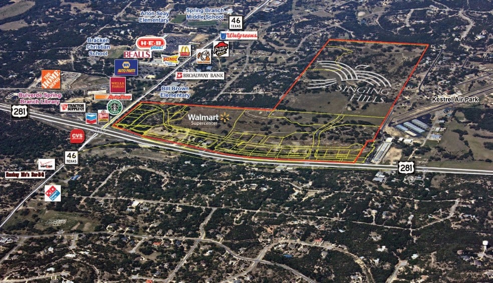 20248 State Highway 46 W, Spring Branch, TX for sale - Aerial - Image 2 of 6