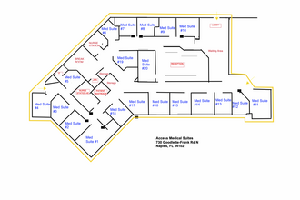 730 Goodlette Rd N, Naples, FL for lease Typical Floor Plan- Image 2 of 3