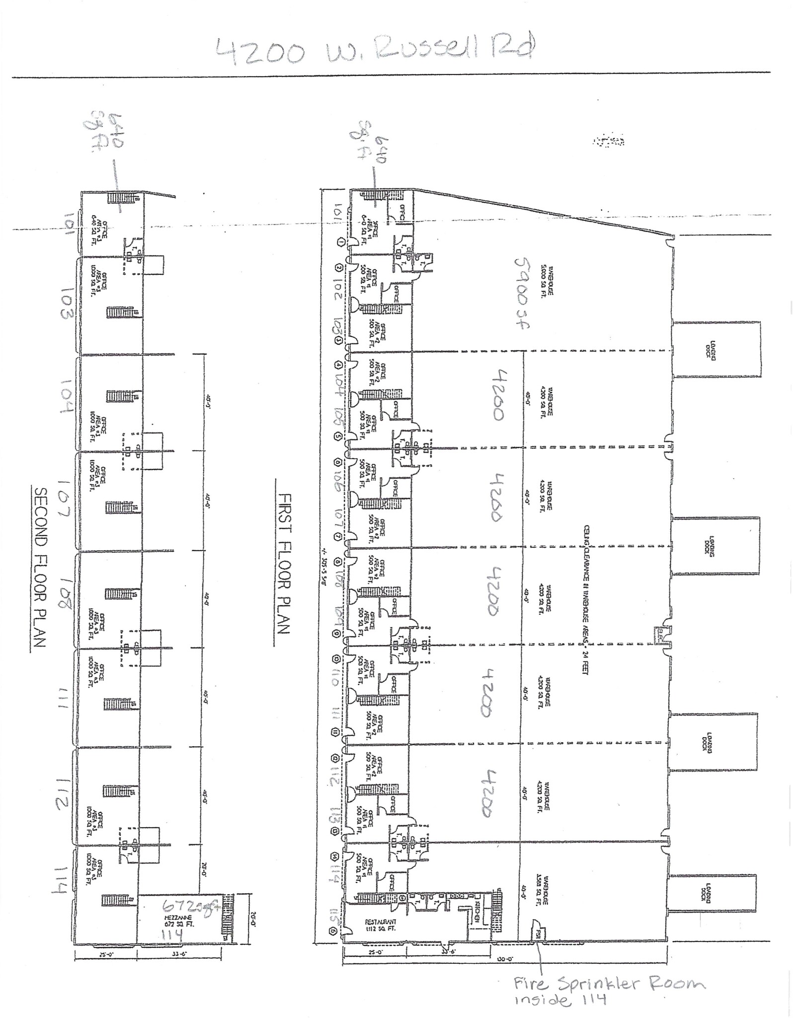 4200 W Russell Rd, Las Vegas, NV for lease Site Plan- Image 1 of 1