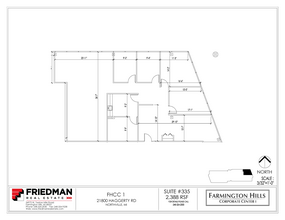 21800 Haggerty Rd, Northville, MI for lease Floor Plan- Image 1 of 2