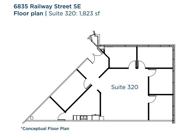6835 Railway St SE, Calgary, AB for lease Floor Plan- Image 1 of 1