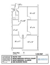 666 Dundee Rd, Northbrook, IL for lease Floor Plan- Image 2 of 3