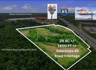 More details for 1140 Peeler Rd, Salisbury, NC - Land for Sale