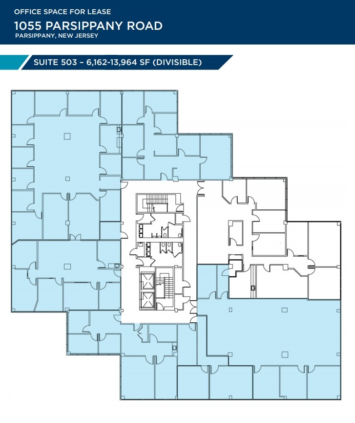 1055 Parsippany Blvd, Parsippany, NJ for lease Floor Plan- Image 1 of 2