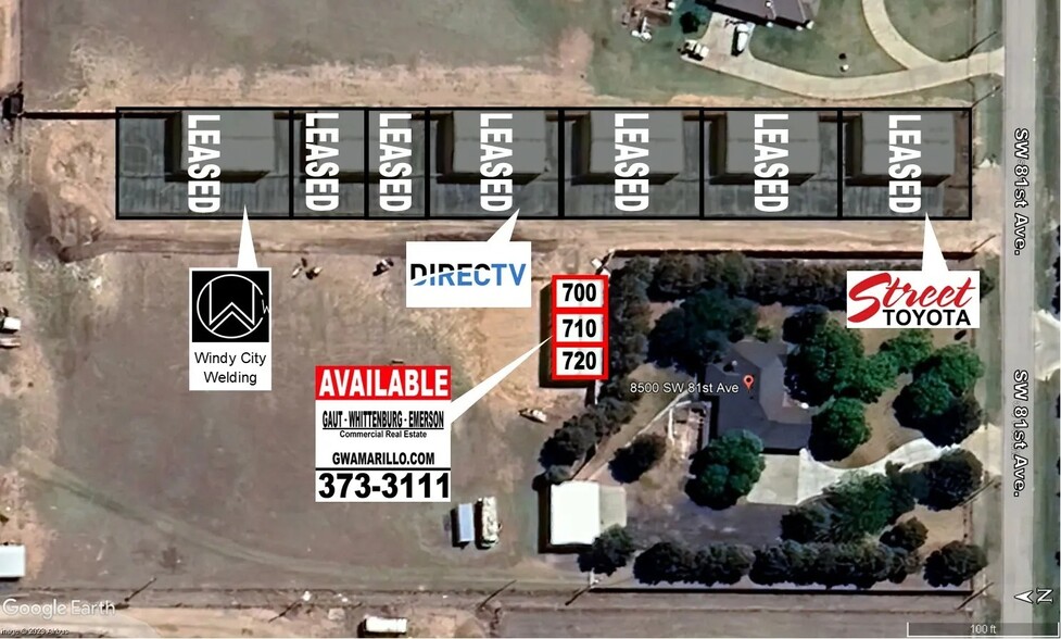 8480 SW 81st Ave, Amarillo, TX for lease - Aerial - Image 2 of 4