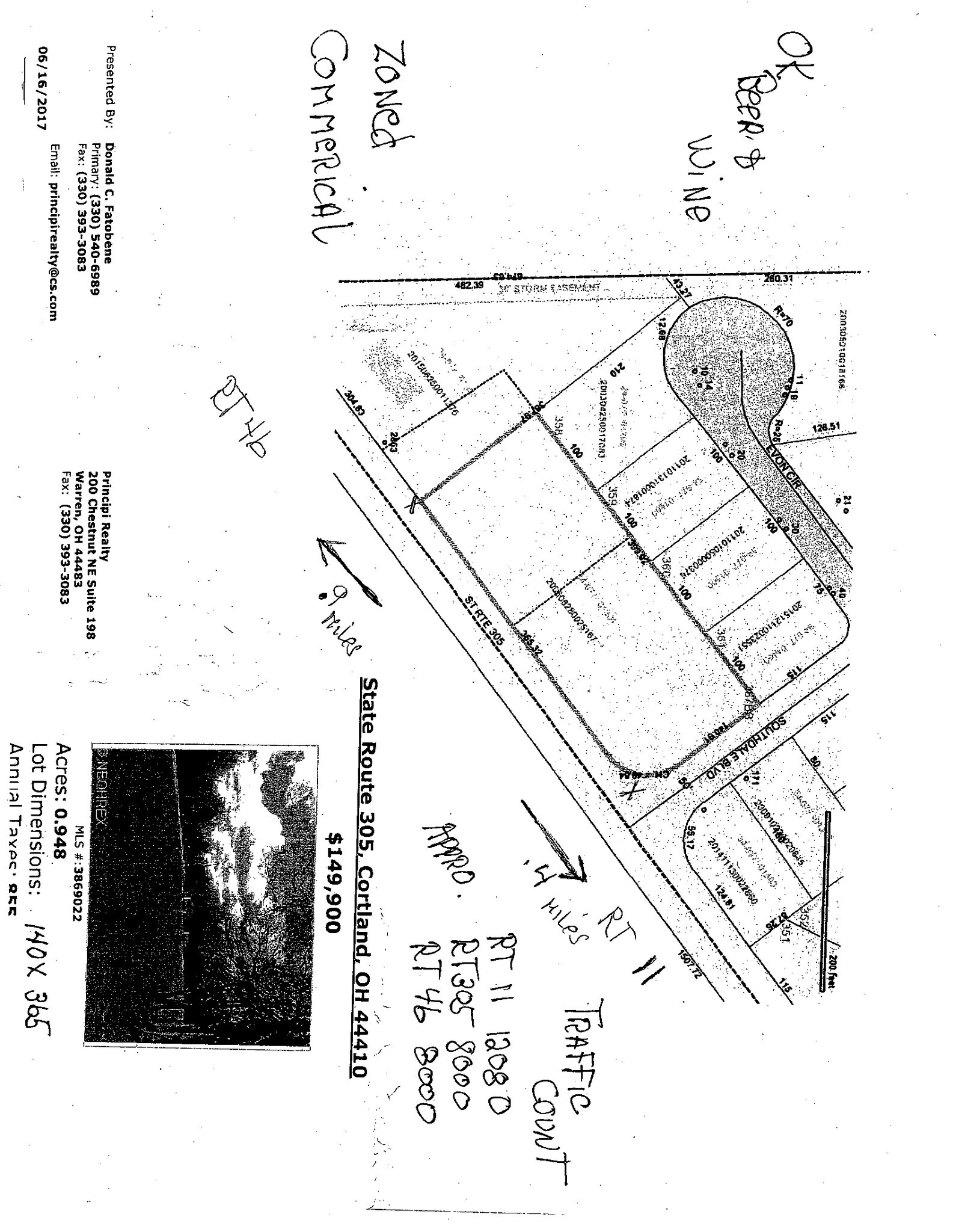 Wilson Sharpsville Rd, Cortland, OH for sale Plat Map- Image 1 of 1