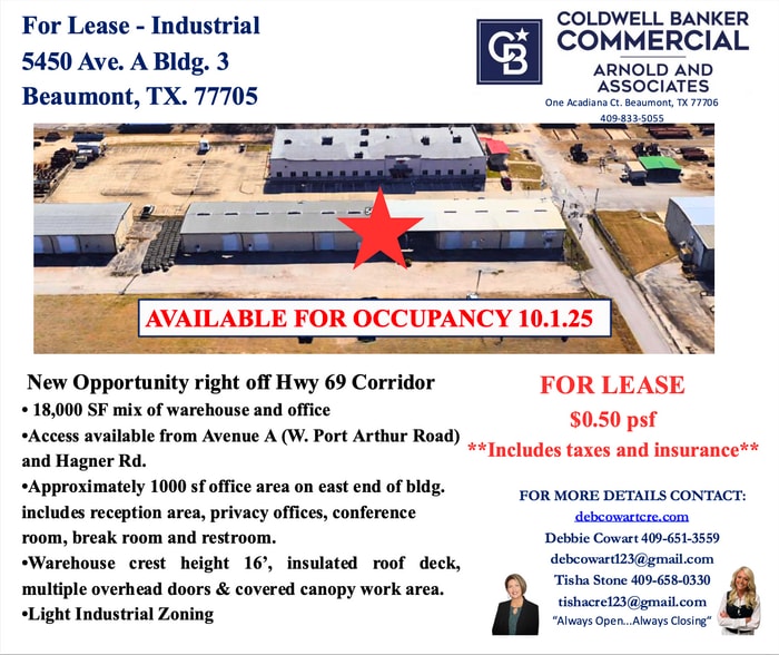 5450 Ave A. Bldg. 3, Beaumont, TX for lease - Primary Photo - Image 1 of 3