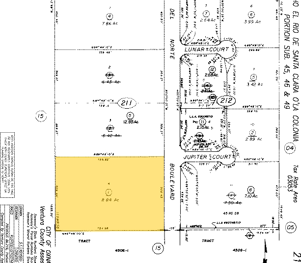 701 Del Norte Blvd, Oxnard, CA for lease - Plat Map - Image 2 of 11