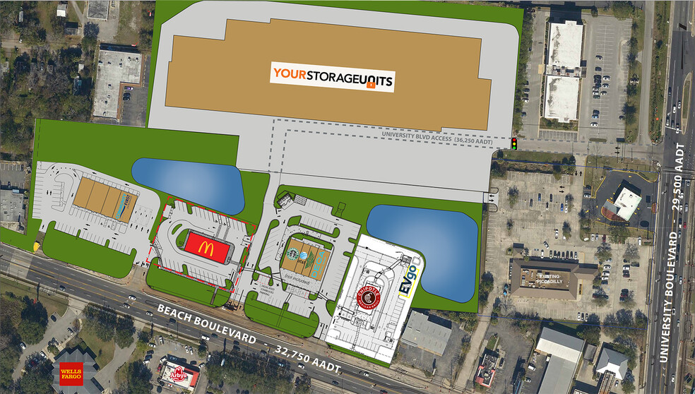 5617 Beach Blvd, Jacksonville, FL for lease - Site Plan - Image 2 of 3