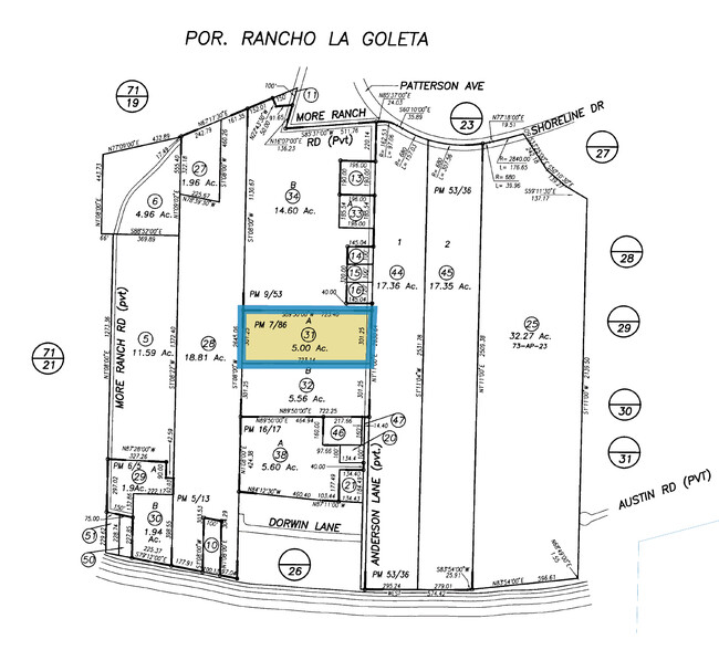 1385 Anderson Ln, Santa Barbara, CA for sale - Plat Map - Image 2 of 7