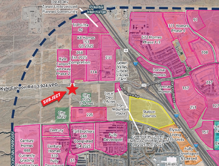 SEC Kyle Canyon Rd & Alpine Ridge Way rd, Las Vegas, NV for lease Building Photo- Image 1 of 5