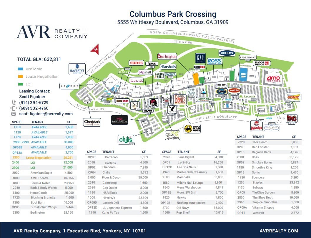 5555 Whittlesey Blvd, Columbus, GA for lease Site Plan- Image 1 of 1