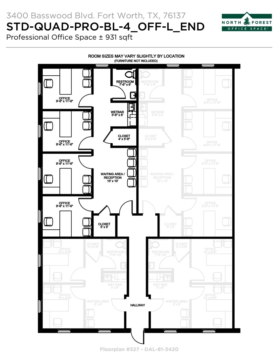 3400-3420 Basswood Blvd, Fort Worth, TX for lease Floor Plan- Image 1 of 1