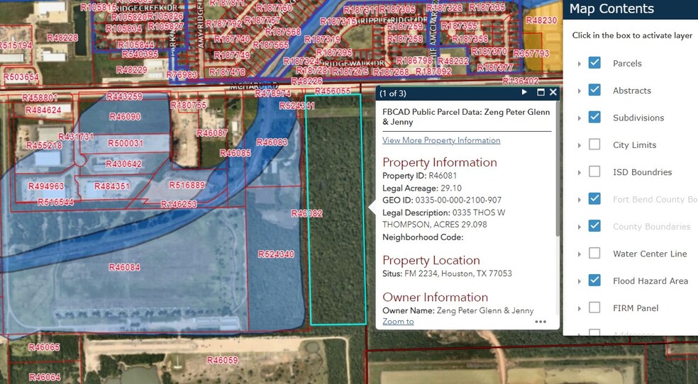 0 FM 2234 / McHard Road, Houston, TX for sale - Plat Map - Image 2 of 2