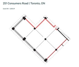 245 Consumers Rd, Toronto, ON for lease Floor Plan- Image 1 of 1
