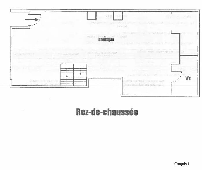 Retail in Paris for lease - Floor Plan - Image 3 of 5