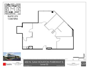 450 N Sam Houston Pky E, Houston, TX for lease Site Plan- Image 1 of 1