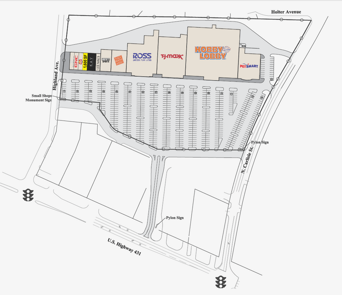 7360 US Highway 431, Albertville, AL for lease - Site Plan - Image 2 of 4