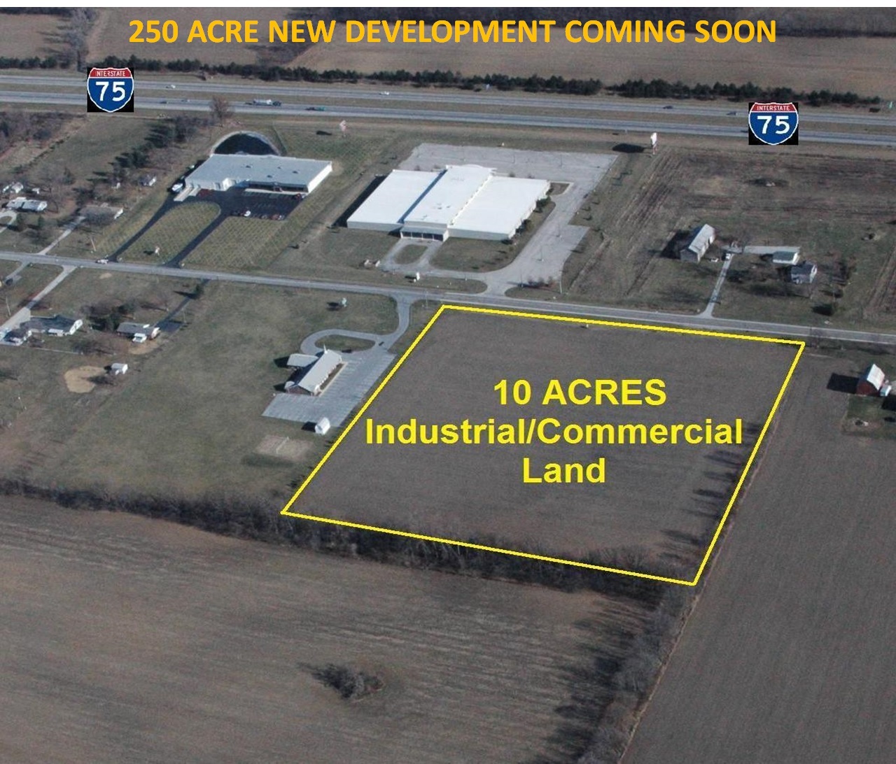 S Dixie Hwy, Cridersville, OH for sale Aerial- Image 1 of 3