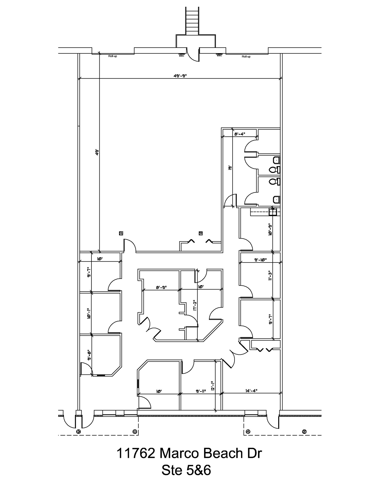 11762 Marco Beach Dr, Jacksonville, FL for lease Floor Plan- Image 1 of 2