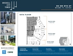 80 SW 8th St, Miami, FL for lease Site Plan- Image 1 of 1