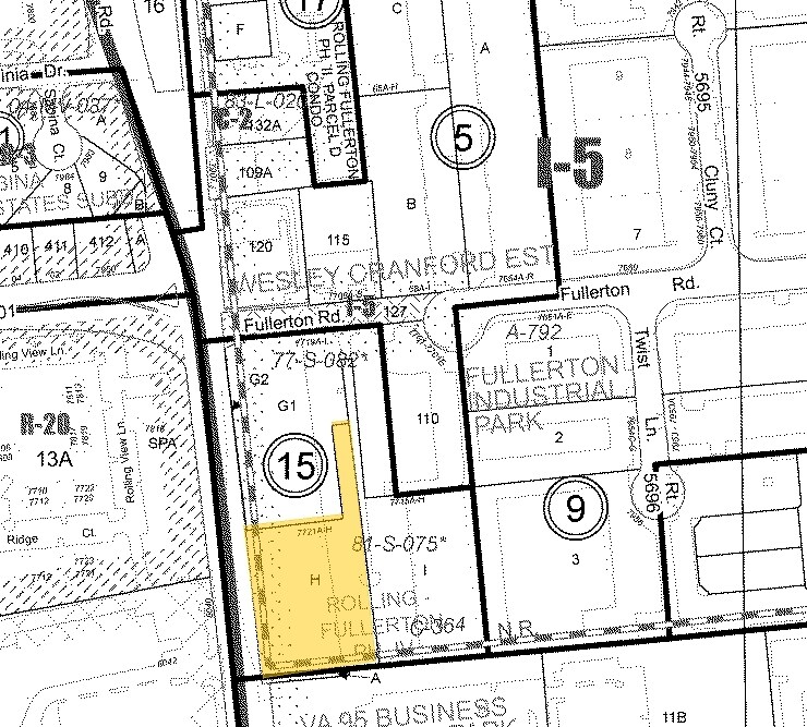 7721 Fullerton Rd, Springfield, VA for sale Plat Map- Image 1 of 1