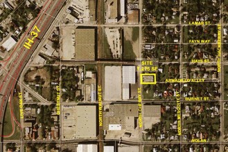 718 N Cherry St, San Antonio, TX - aerial  map view