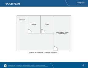 1408 4th St, San Rafael, CA for lease Floor Plan- Image 1 of 6