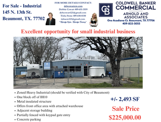 More details for 145 N 13th St, Beaumont, TX - Industrial for Sale