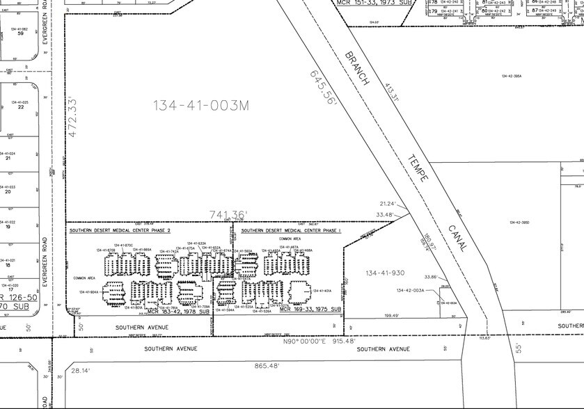 2600 E Southern Ave, Tempe, AZ for sale - Plat Map - Image 1 of 1
