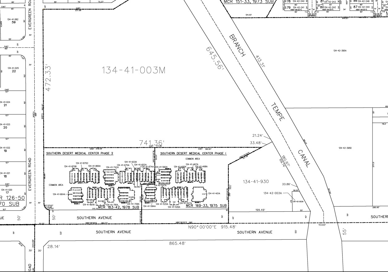 2600 E Southern Ave, Tempe, AZ for sale Plat Map- Image 1 of 1