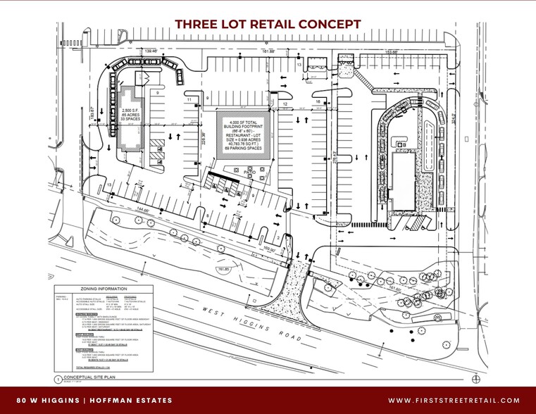 80 W Higgins Rd, Hoffman Estates, IL for lease - Site Plan - Image 3 of 4