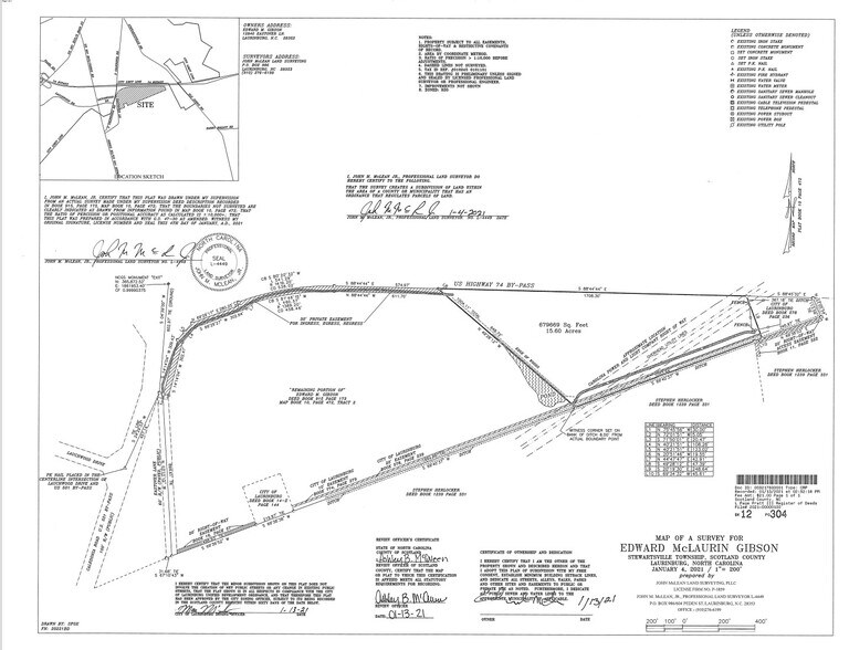 Highway 74 By-Pass Frontage & Visibilty, Laurinburg, NC for lease - Building Photo - Image 2 of 6