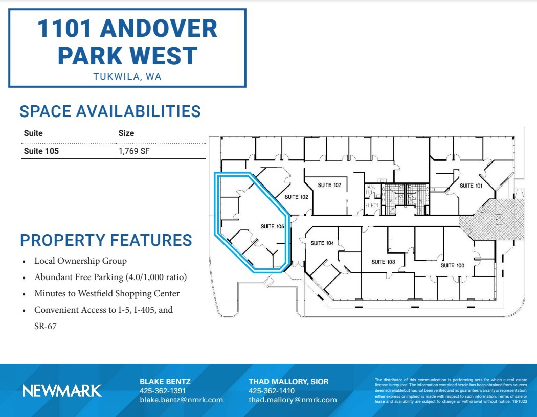 1101 Andover Park W, Tukwila, WA for lease Floor Plan- Image 1 of 1