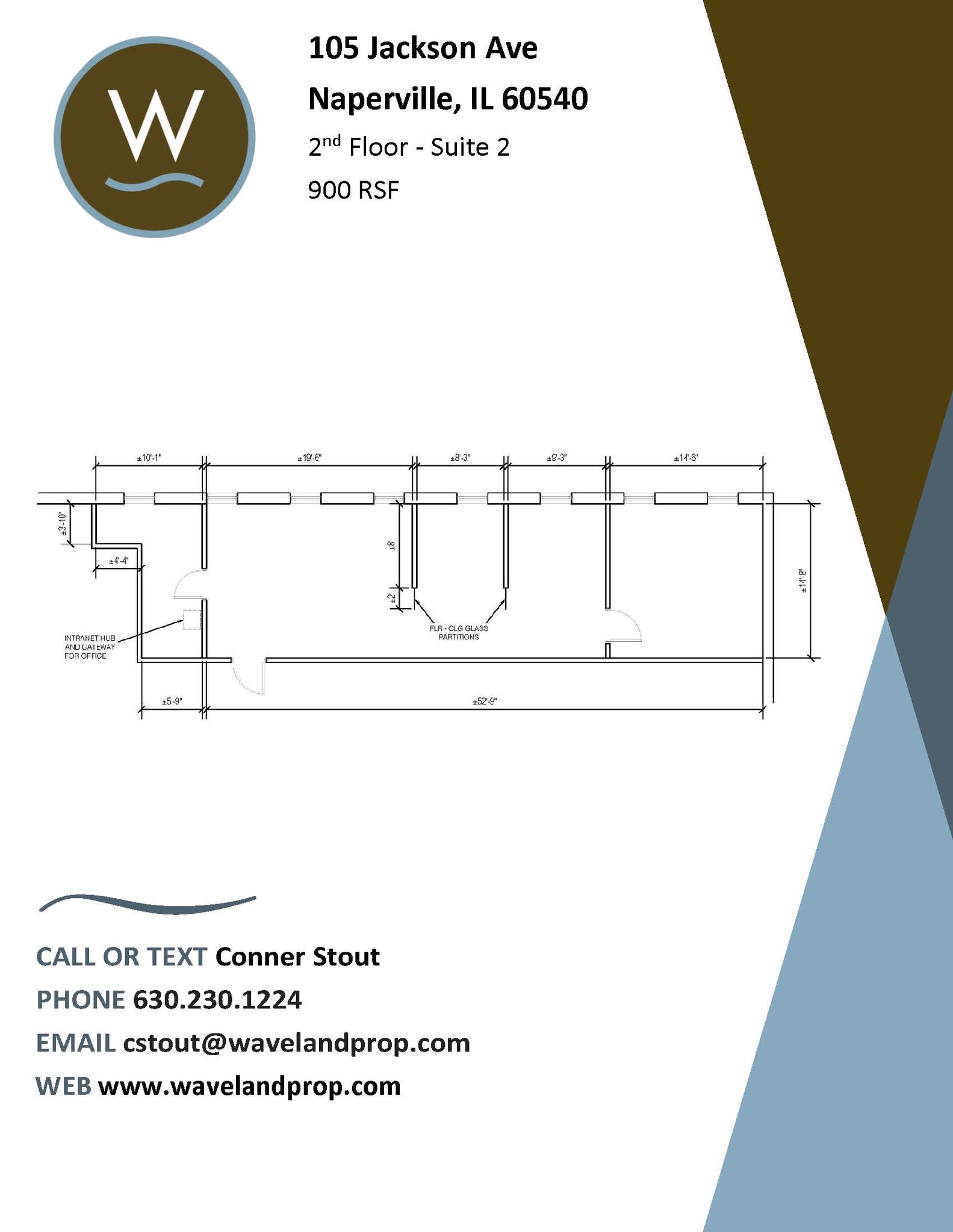 105 Jackson Ave, Naperville, IL for lease Floor Plan- Image 1 of 7