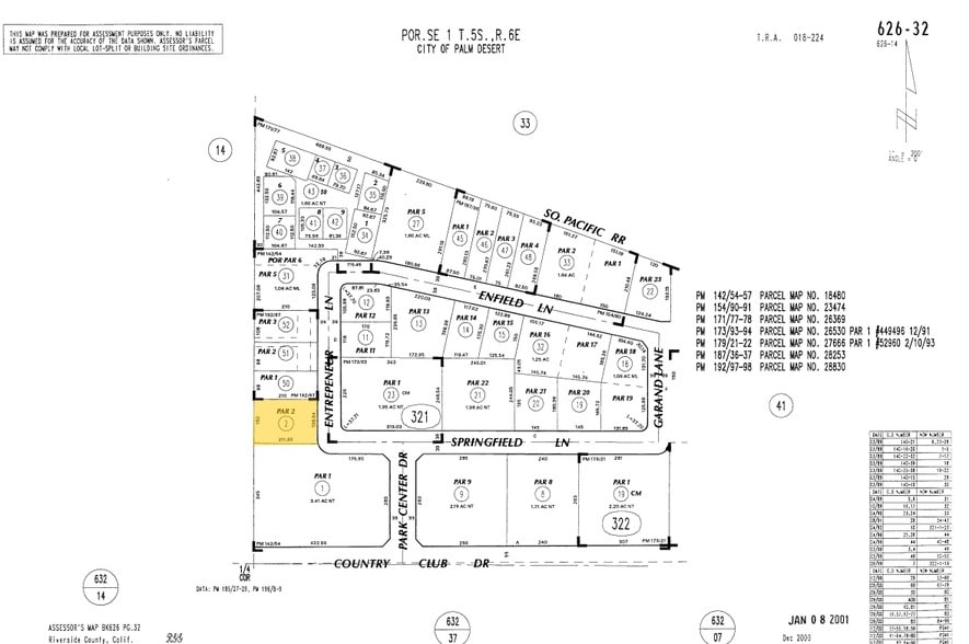 39665 Entrepreneur Ln, Palm Desert, CA for lease - Plat Map - Image 2 of 5