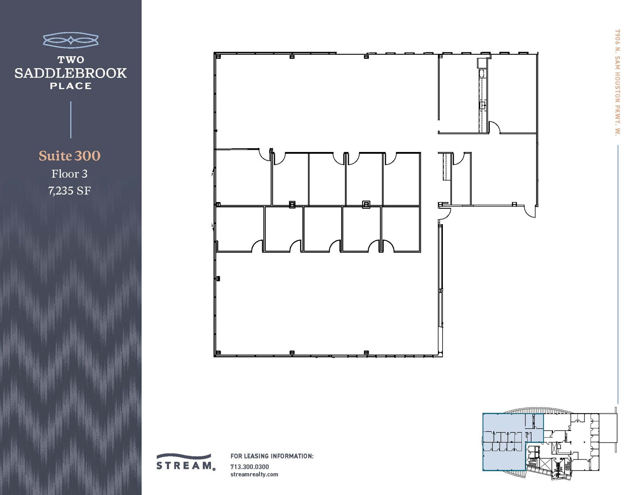 7906 N Sam Houston Pky W, Houston, TX for lease Floor Plan- Image 1 of 1