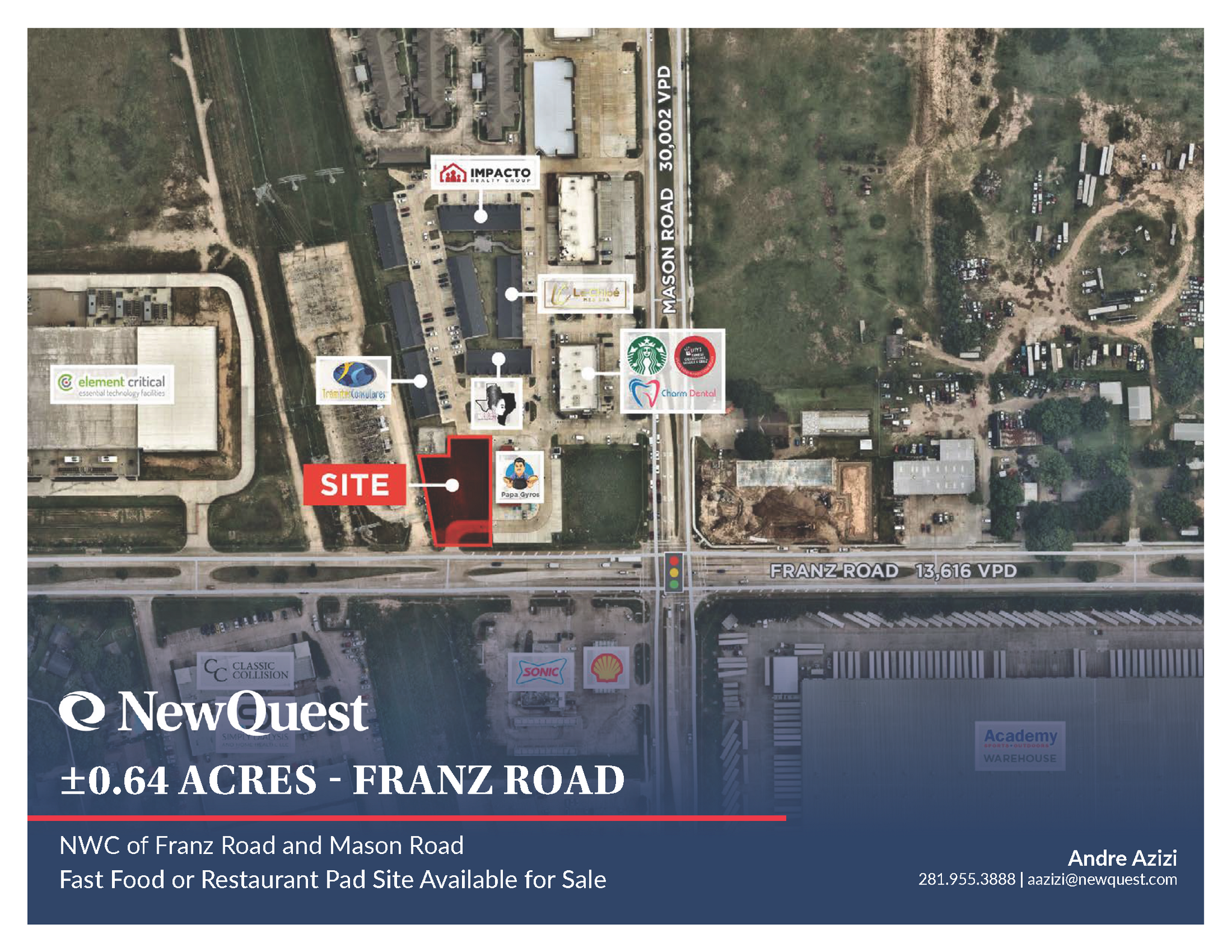 NWQ of Franz Rd and Mason rd, Katy, TX for sale Building Photo- Image 1 of 4