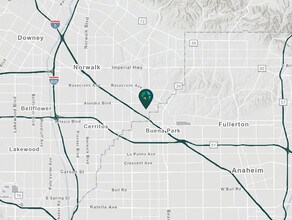 14821 E Northam St, La Mirada, CA - AERIAL map view