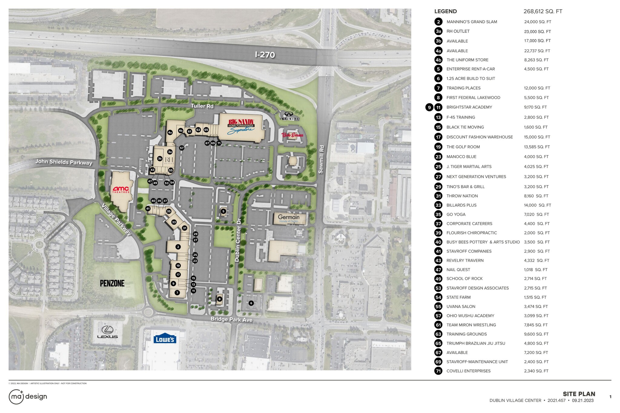 6561-6815 Dublin Center Dr, Dublin, OH for lease Site Plan- Image 1 of 14