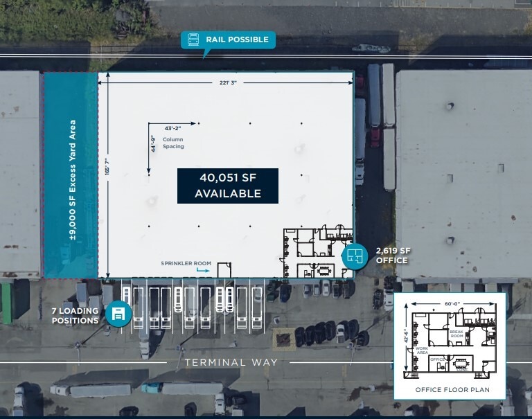 2C Terminal Way, Avenel, NJ for lease Floor Plan- Image 1 of 1