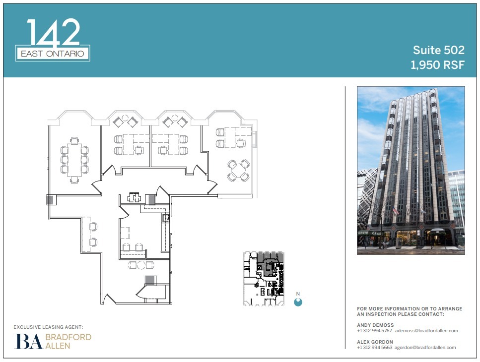 142 E Ontario St, Chicago, IL for lease Floor Plan- Image 1 of 3