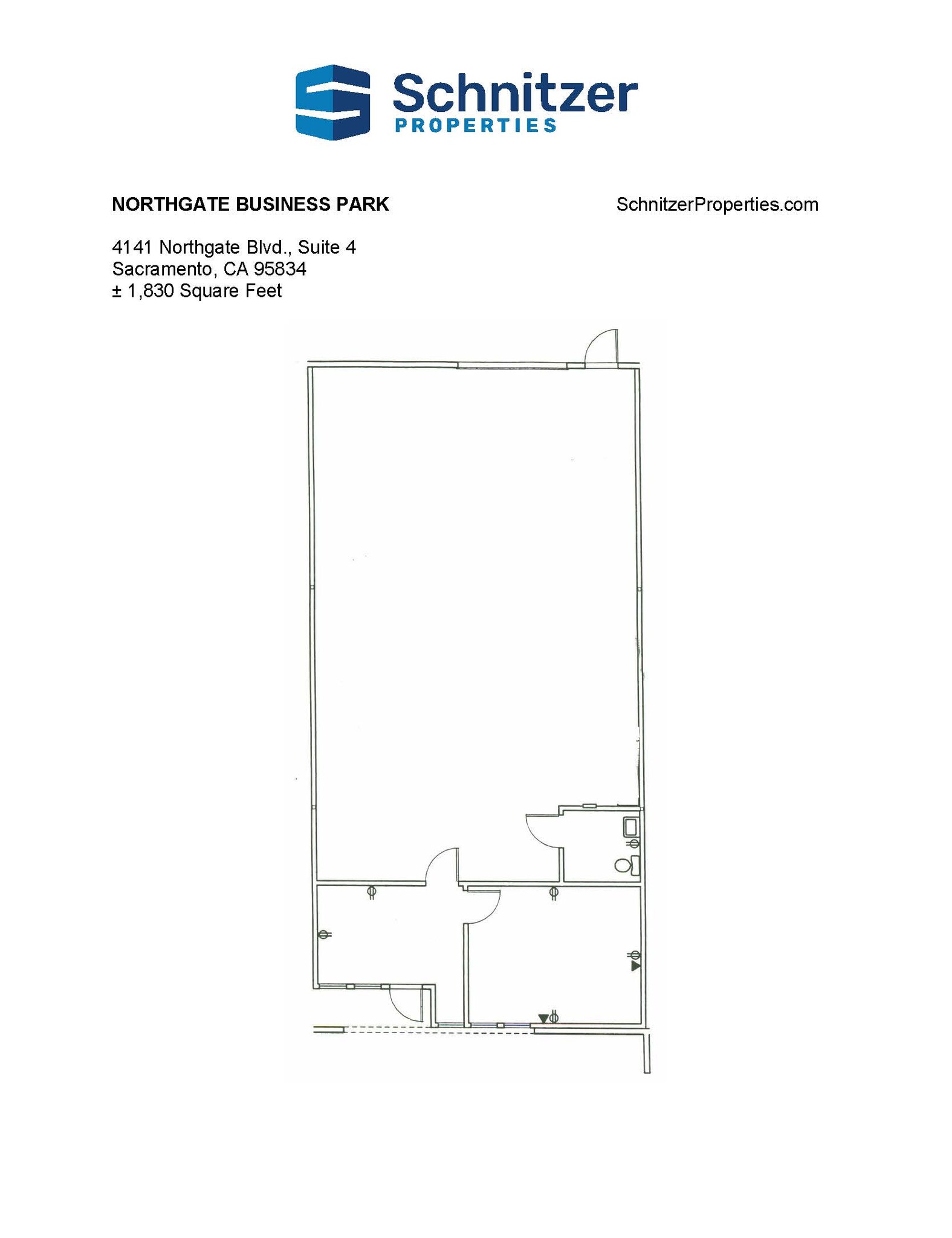 4135 Northgate Blvd, Sacramento, CA for lease Floor Plan- Image 1 of 1