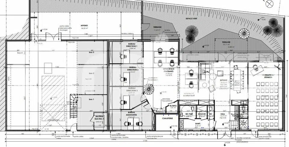Office in Périgny for lease - Floor Plan - Image 1 of 2