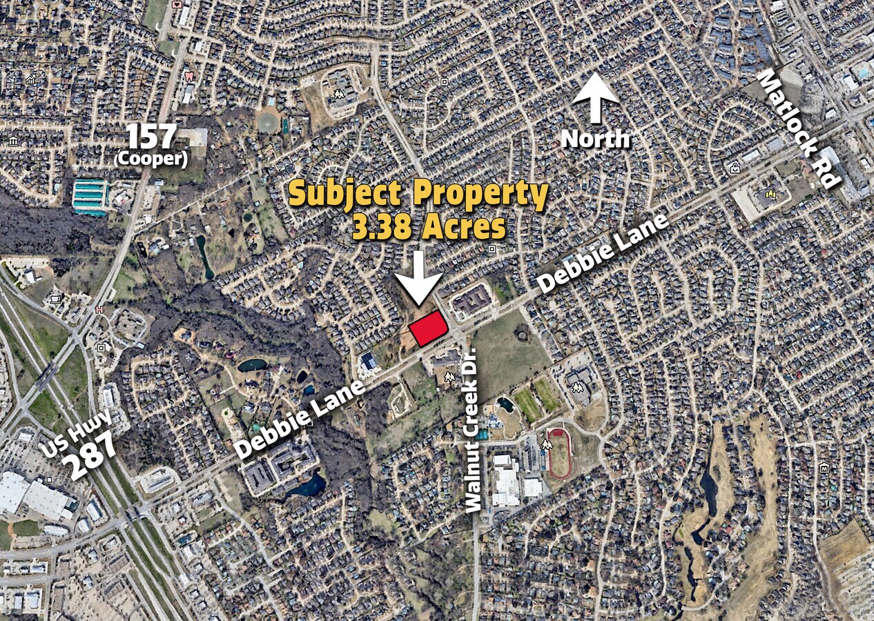 585 E Debbie Lane, Mansfield, TX 76063 3.38 Acre Corner in the Hot