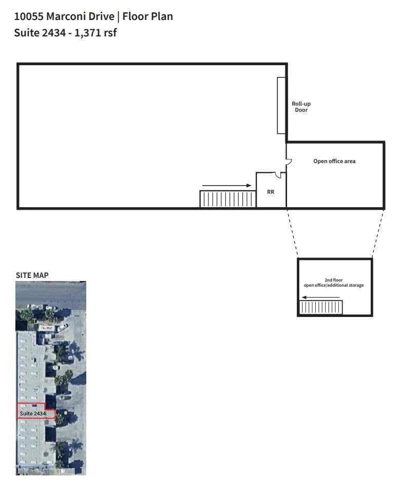 10055 Marconi Dr, San Diego, CA for lease Floor Plan- Image 1 of 1